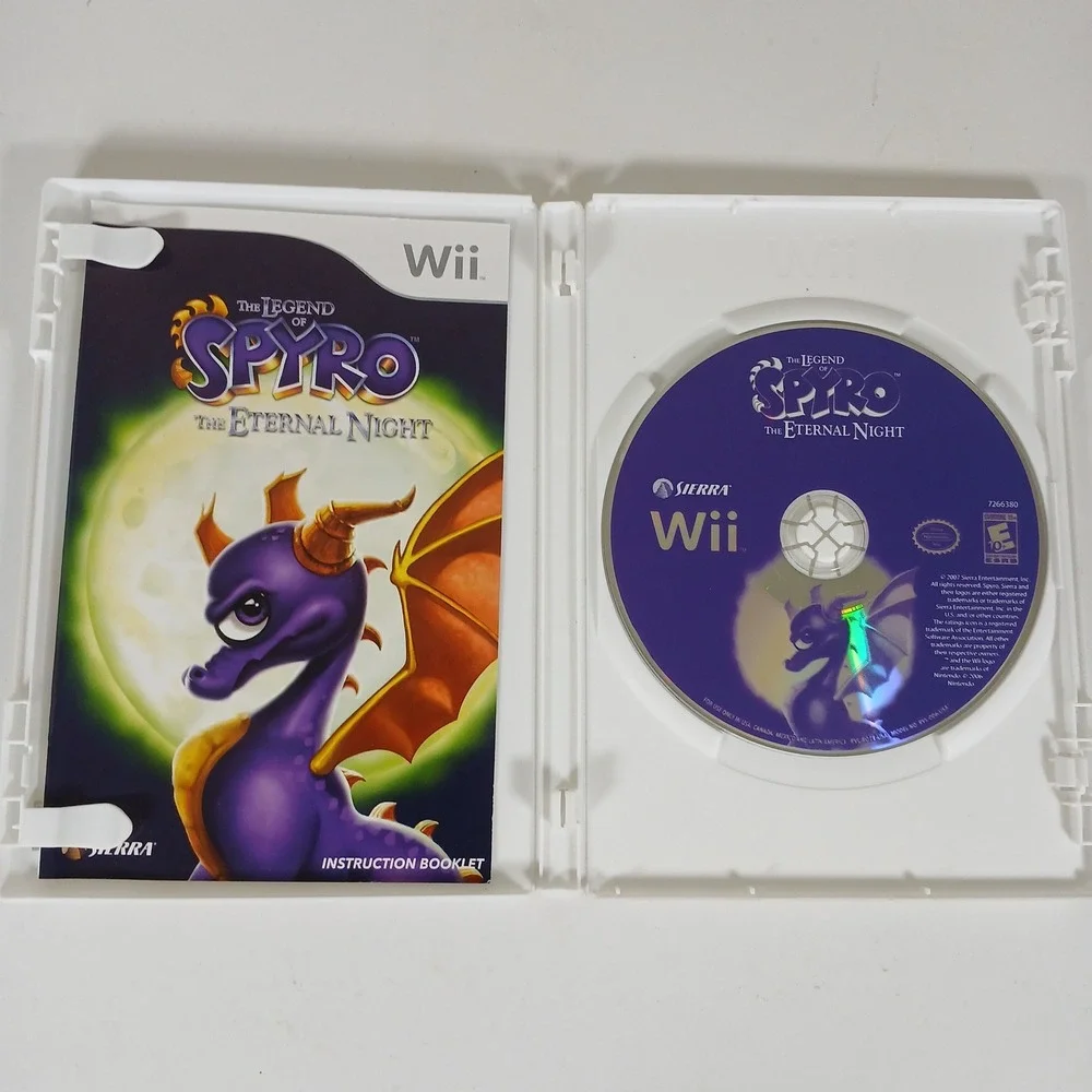 Nintendo Wii The Legend of Spyro The Eternal Night Complete w Case & Manual